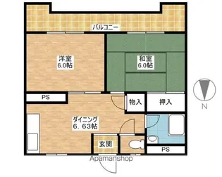 岩出三栄プラザ【1階】の間取り