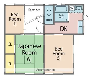 徳島県鳴門市撫養町木津【一戸建】の間取り