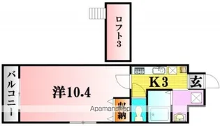 土井ビル22【4階】の間取り