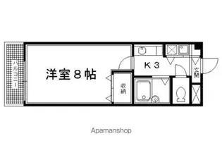 サンパティーク北山【107号室】の間取り