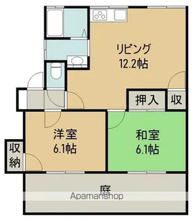 ビー・カム【B101号室】の間取り