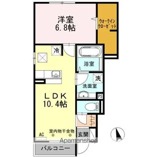 AMBER 結(アンバーユイ)【1階】の間取り