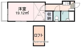 スカイパレス上土【106号室】の間取り