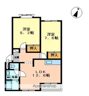 東京都あきる野市伊奈【アパート】の間取り