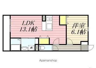 GRANDIR原島【1階】の間取り