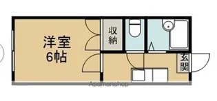 レオハイツ八乙女【205号室】の間取り