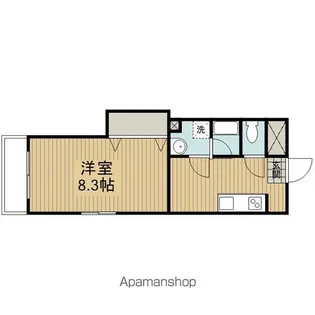 ガーデンハイム樗 2番館【2-407号室】の間取り