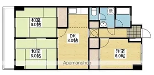 大聖ハイツ 東棟【1階】の間取り