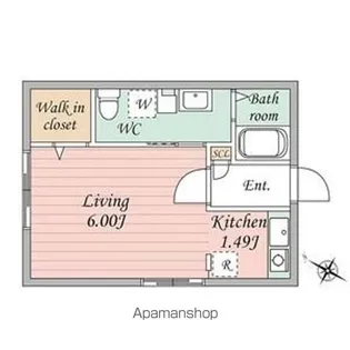 BRANCHE三軒茶屋【4階】の間取り