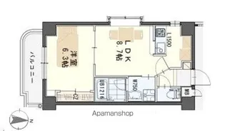 ガーデンロッジⅠ【6階】の間取り