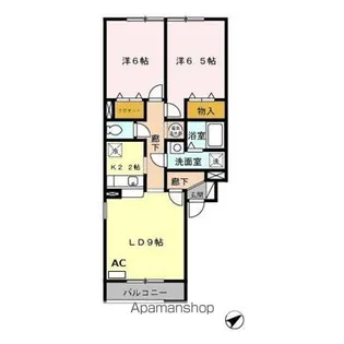 セレーノ壱番館【1階】の間取り