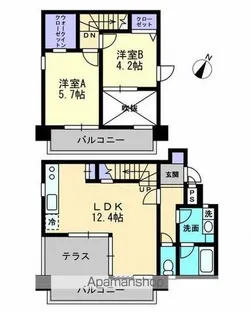 キュービックパレス【2階】の間取り