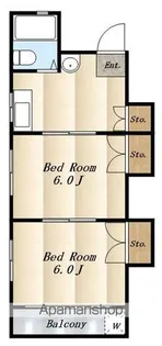 三鷹金子ハイツ【3階】の間取り
