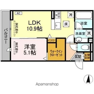 D CREST 若松町【1階】の間取り