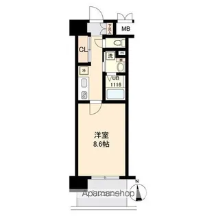 LASANTE榴岡公園【5階】の間取り