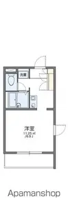 レオパレスシェル都【4階】の間取り