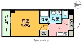 ボヌール津金【3階】の間取り
