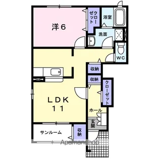 アクティブY21 A【1階】の間取り