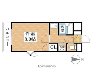 シャトゥルミエール【405号室】の間取り