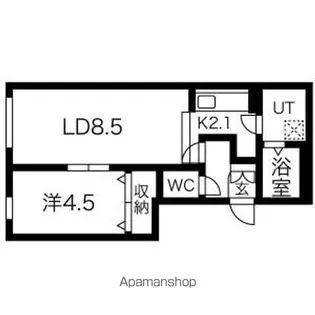 ヴェーヌ南郷【1階】の間取り