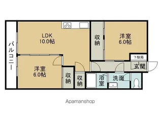 第二渡仙ビル【1階】の間取り