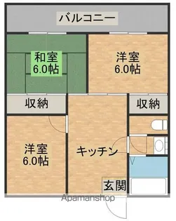 蓮ヶ池ハイム【3階】の間取り