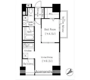 コモド鶴見アネックス【701号室】の間取り