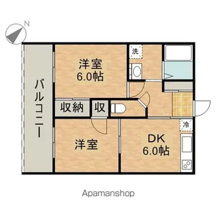 プレステージ東和【2階】の間取り