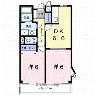 メールグラン【2階】の間取り