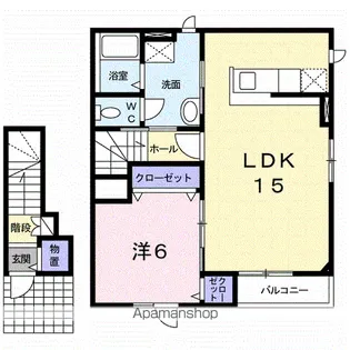 ラブリィーⅤ【2階】の間取り