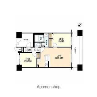 神奈川県横浜市中区扇町1丁目【マンション】の間取り