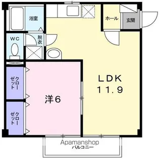 トラッド 木田谷Ⅲ【2階】の間取り