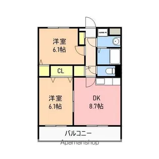 カルムSAKAI【3階】の間取り