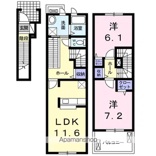 メゾン・セドレ【2階】の間取り