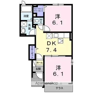 アドニードⅢ【1階】の間取り