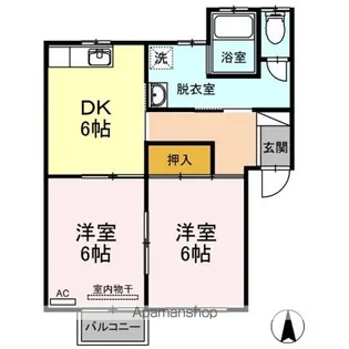 コーポシグマ【1階】の間取り