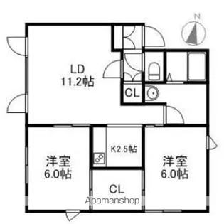 カサ・ベレーザ白石(カサベレーザシロイシ)【3階】の間取り