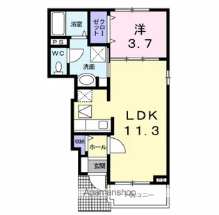 サンパティーク・ヴィラ【1階】の間取り