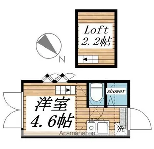 フェリスアストル【1階】の間取り