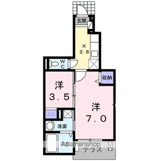 フォレストコート Ⅱ【1階】の間取り