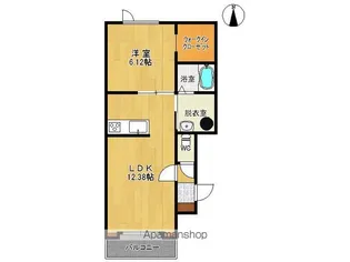 デスパシオⅡ【1A号室】の間取り