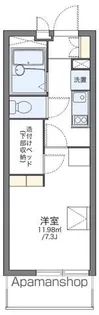 レオパレスハポネスⅢ【2階】の間取り