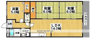 ときわハイム【402号室】の間取り