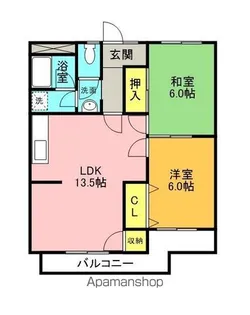 ロイヤルグレースコーポ阿部【103号室】の間取り