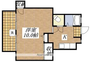 ニューパリア立川マンション【1004号室】の間取り