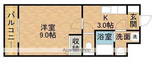 カウベルⅠ【3階】の間取り