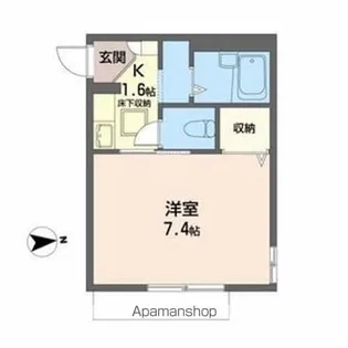 ラティール八幡【1階】の間取り