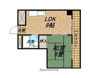 ロイヤルパレス桜の町【302号室】の間取り