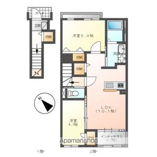 エアフォルク【2階】の間取り