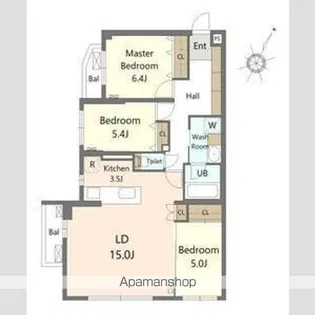 SーRESIDENCE南円山BLAZE【2階】の間取り